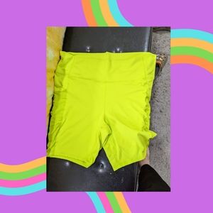 Fabletics Biker Shorts Neon Green 2X